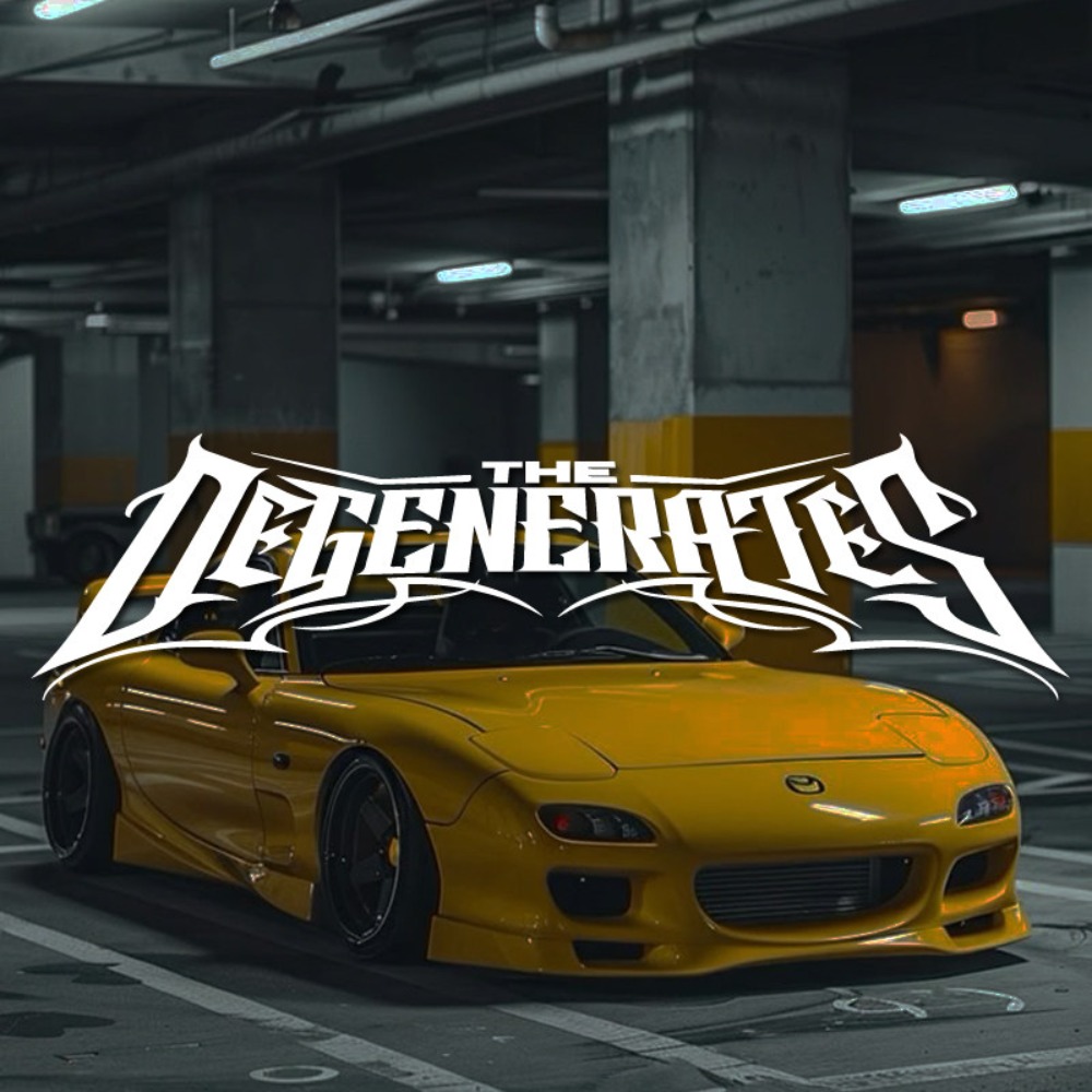 Car Accessories Banner - 1pc THE DEGENERATES JDM スポーツ装飾フロントガラスバナーデカール防水ビニールステッカー車のトラックフロントガラス車体用