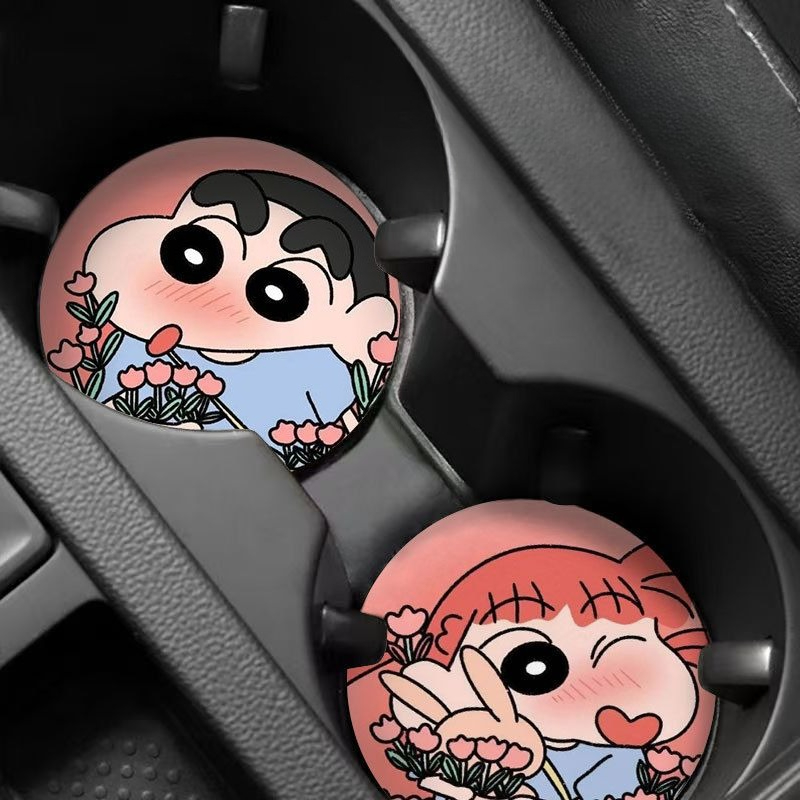 クレヨンしんちゃんかわいい漫画カーコースターかわいい創造的な - Car Accessories Japanese のレビューと価格