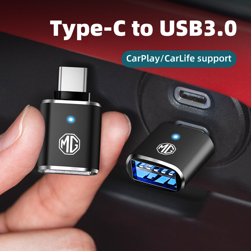 車載LEDタイプC-USB 3.0アダプターケーブルコンバー - Car Accessories Papar のレビューと価格