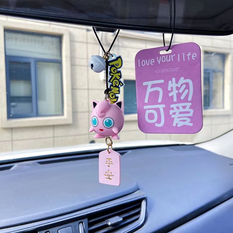 新しい本物のアニメゲンガー車のバックミラーペンダントポケモン - Car Accessories Japanese のレビューと価格