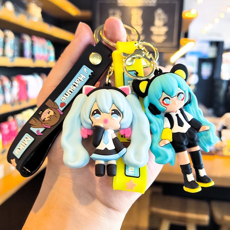 初音ミクキーホルダー漫画かわいいで楽しいインスタイルアニメ人 - Car Accessories Japanese のレビューと価格