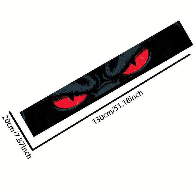 車のフロントガラス用サンバイザーバナーデカール 悪魔の赤い目 - Car Accessories Banner のレビューと価格