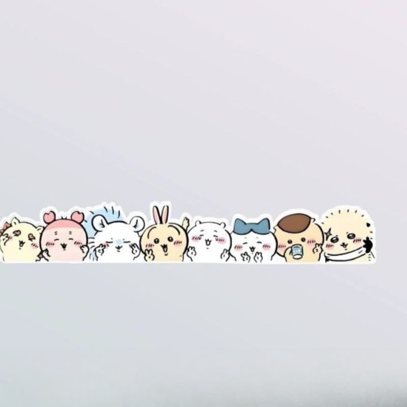 かわいいちいかわキュートな漫画風静電気吸着ステッカー 車のガ - Car Accessories Japanese のレビューと価格