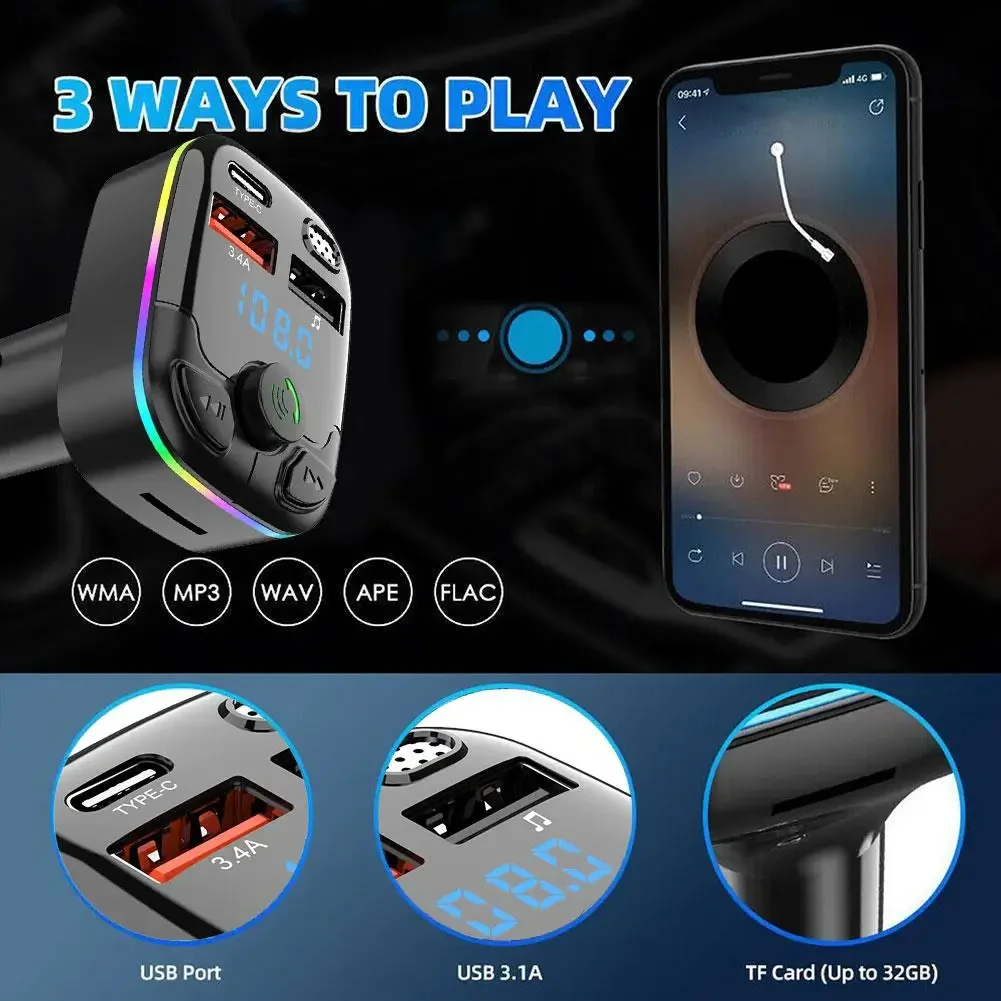 車用ワイヤレスFMトランスミッターアダプター,デュアルUSB - Fm Transmitter のレビューと価格