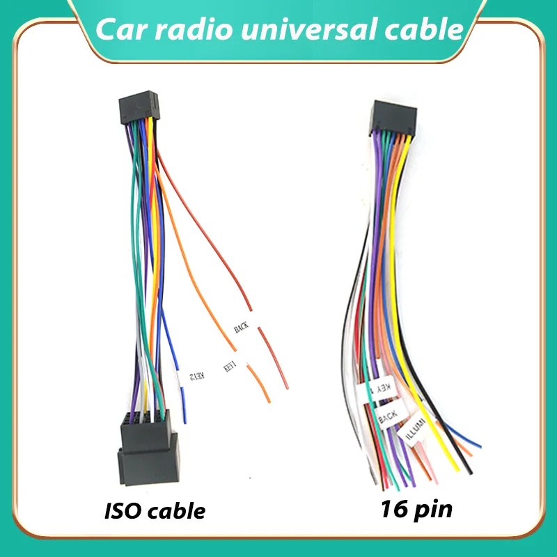 16 ピン ISO ユニバーサル電源ケーブルアダプタ And - Car Accessories Usa のレビューと価格