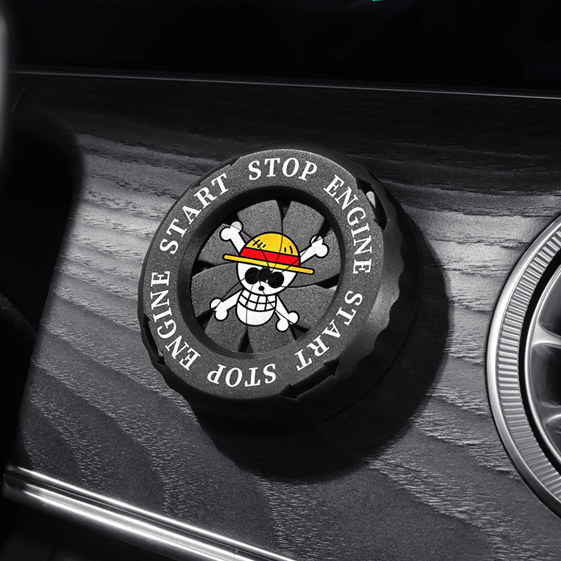 ワンピース車のスタートボタン装飾点火スイッチノブ保護カバー装 - Car Accessories Japanese のレビューと価格