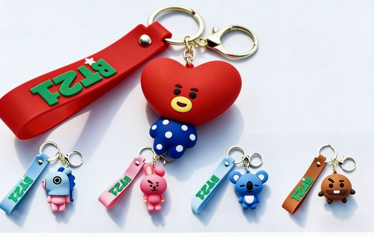 新しいBT21コヤRJシューキークッキータタチミーマンキーホ - Car Accessories Japanese のレビューと価格