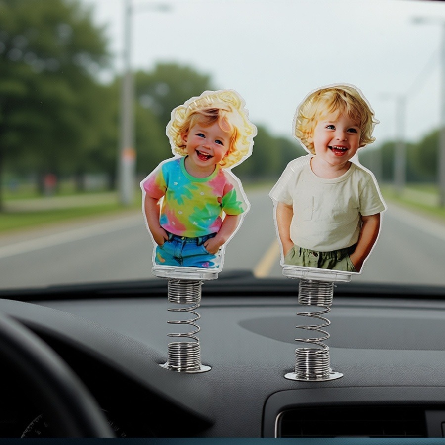 パーソナライズされたアクリル製フォトオーナメント |   車 - Car Accessories Papar のレビューと価格