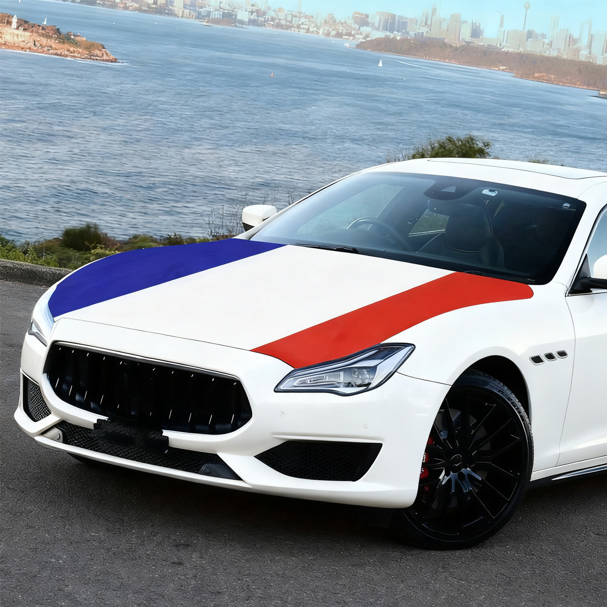 フランス国旗カバー 155cm x 115cm、愛国的な車用 - Car Accessories Banner のレビューと価格