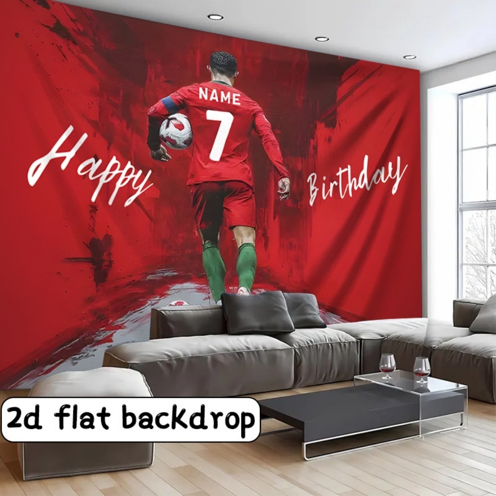 2Dフラットカスタム誕生日バナー、サッカーをテーマにした名前 - Car Accessories Banner のレビューと価格