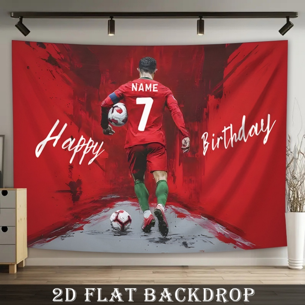 2Dフラットカスタム誕生日バナー、サッカーをテーマにした名前 - Car Accessories Banner のレビューと価格