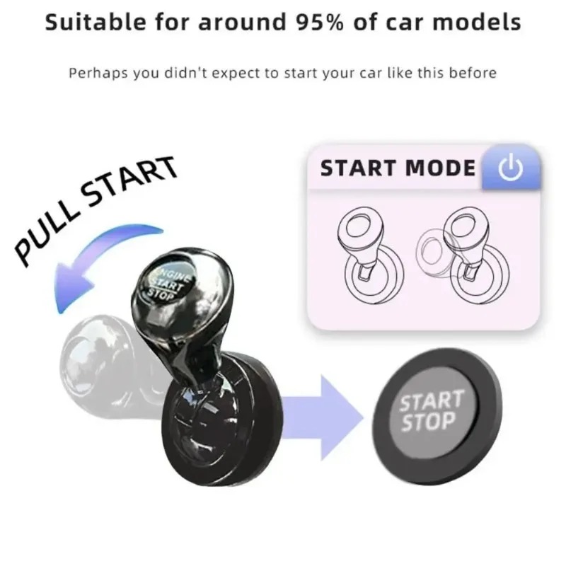レトロジョイスティック装飾車ワンタッチスタートボタンプッシュ - Car Accessories Papar のレビューと価格