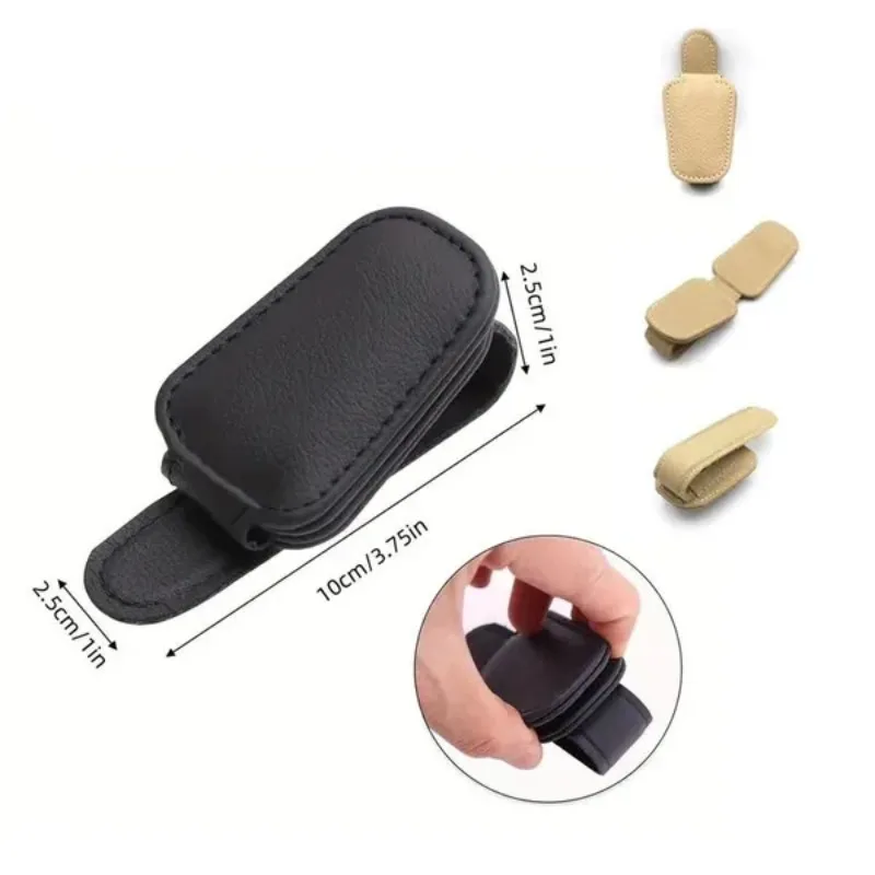 車のサンバイザーメガネケースホルダーサングラスクリップチケッ - Car Accessories Papar のレビューと価格