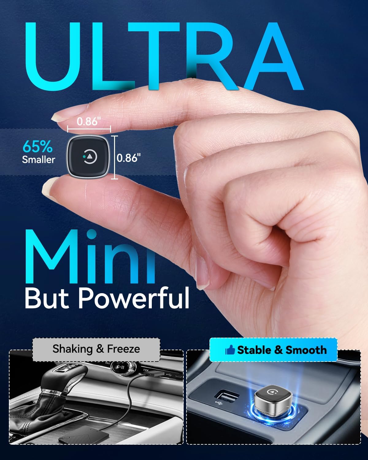 2026 ウルトラミニワイヤレスCarPlayアダプター i - Car Accessories Usa のレビューと価格