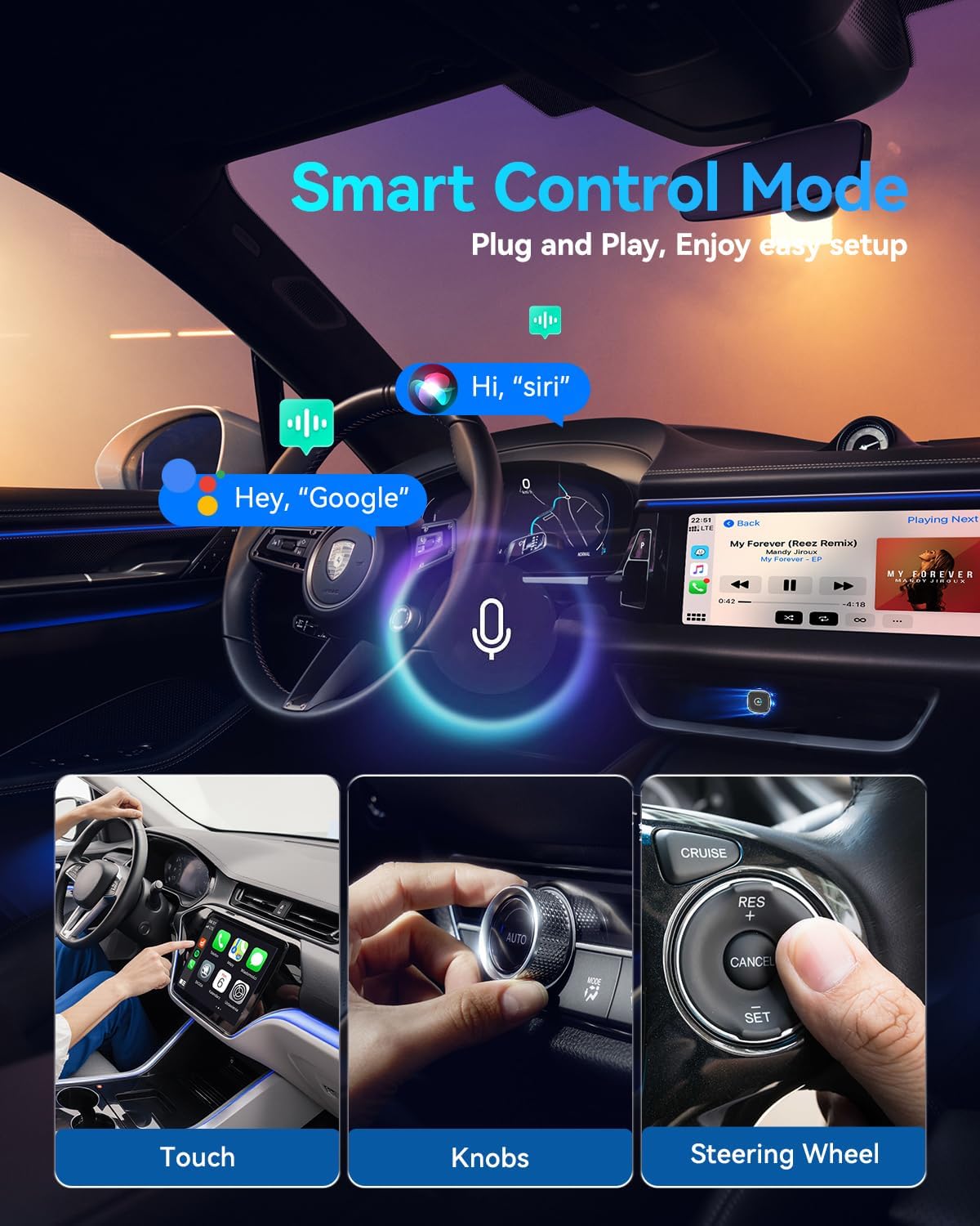 2026 ウルトラミニワイヤレスCarPlayアダプター i - Car Accessories Usa のレビューと価格