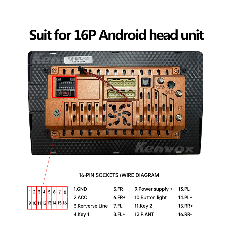 16ピン車載Androidラジオステレオプラグ電源配線ハーネ - Car Accessories Usa のレビューと価格