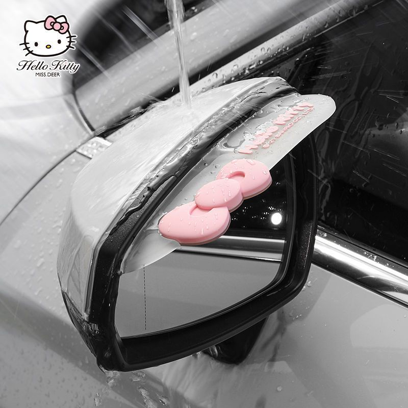 かわいいサンリオハローキティ車用レインガードミラーサイドウィ - Car Accessories Japanese のレビューと価格