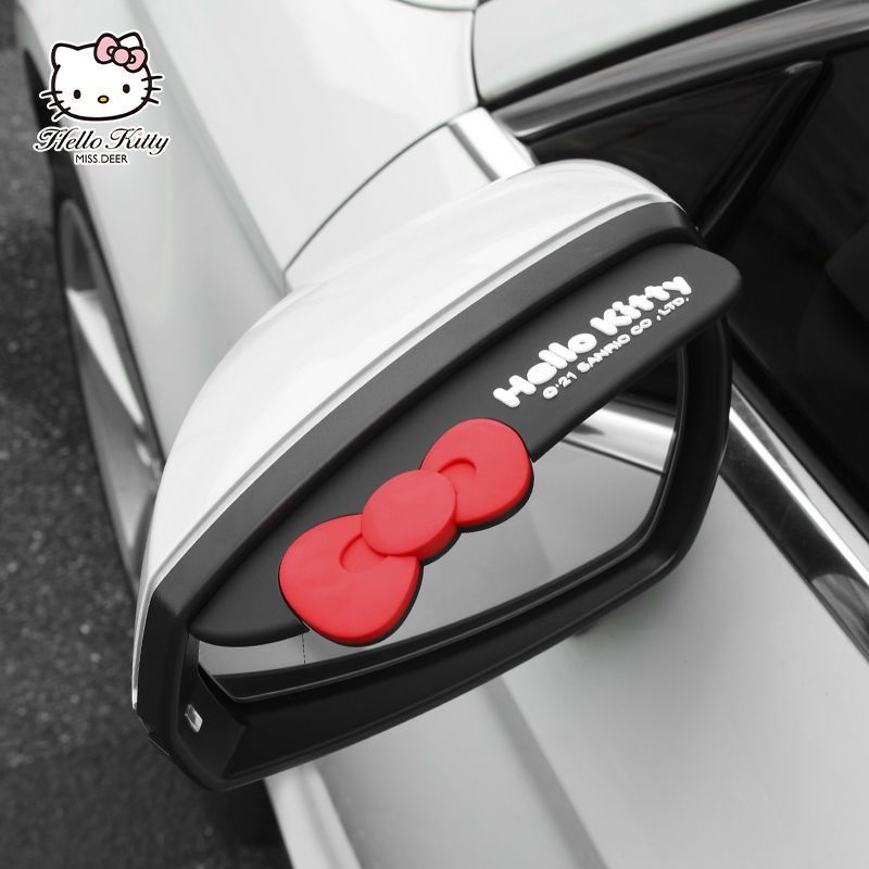 かわいいサンリオハローキティ車用レインガードミラーサイドウィ - Car Accessories Japanese のレビューと価格