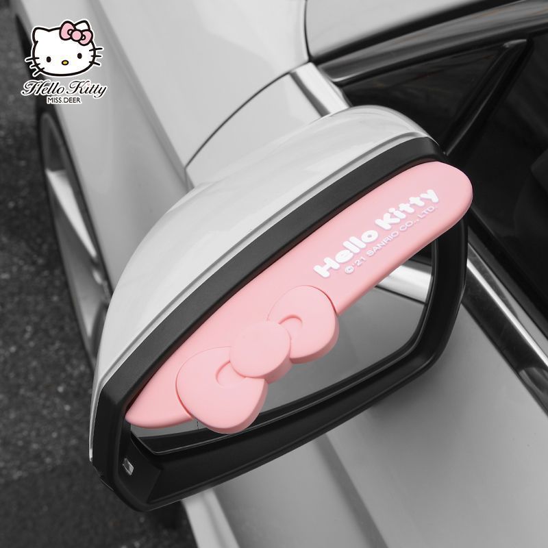かわいいサンリオハローキティ車用レインガードミラーサイドウィ - Car Accessories Japanese のレビューと価格