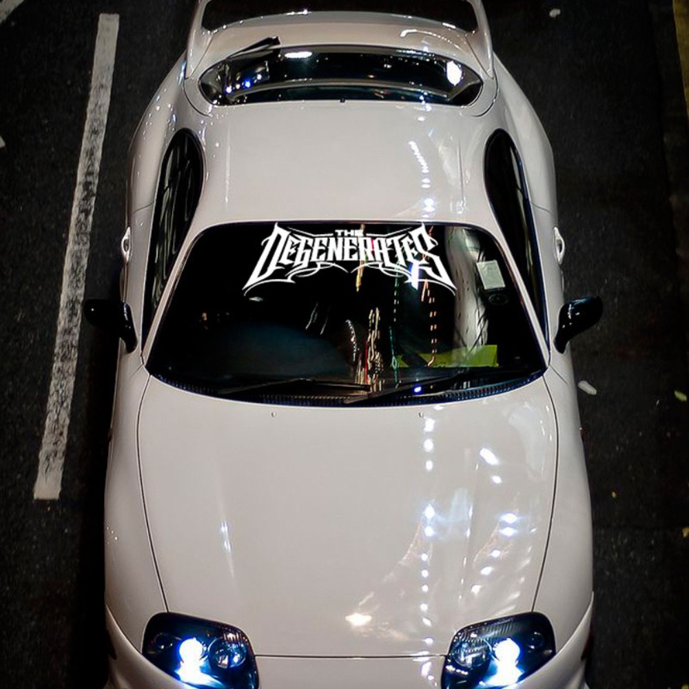 1pc THE DEGENERATES JDM スポーツ装飾 - Car Accessories Banner のレビューと価格