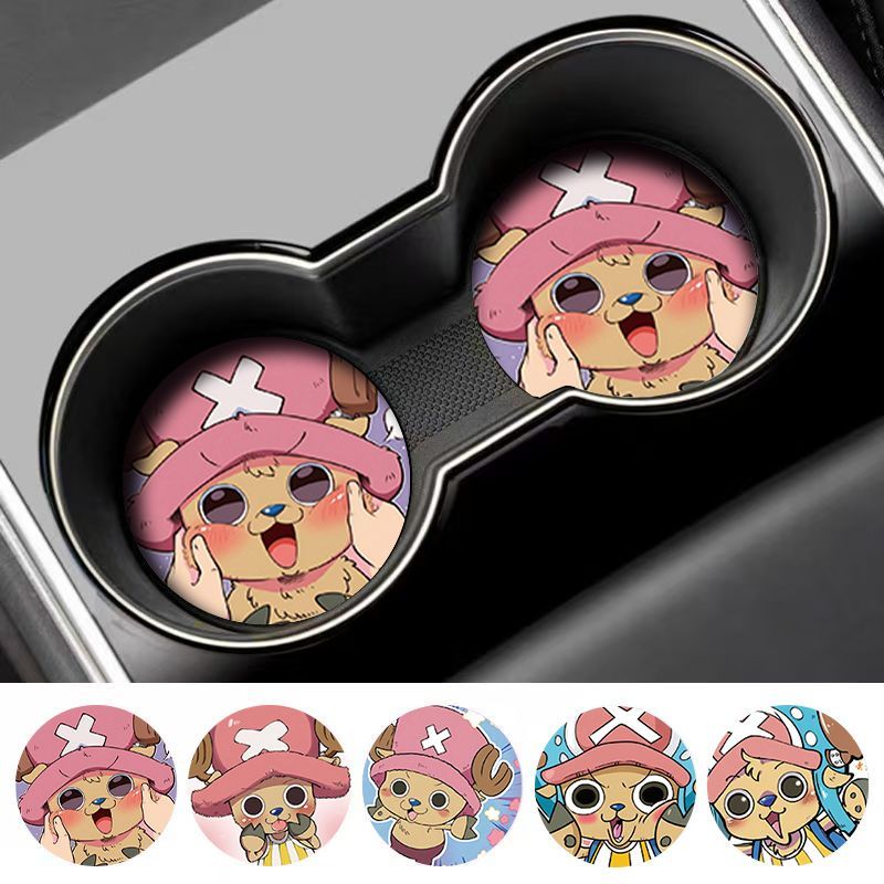 新しいクリエイティブなワンピースソーダカップコースター、高価 - Car Accessories Japanese のレビューと価格