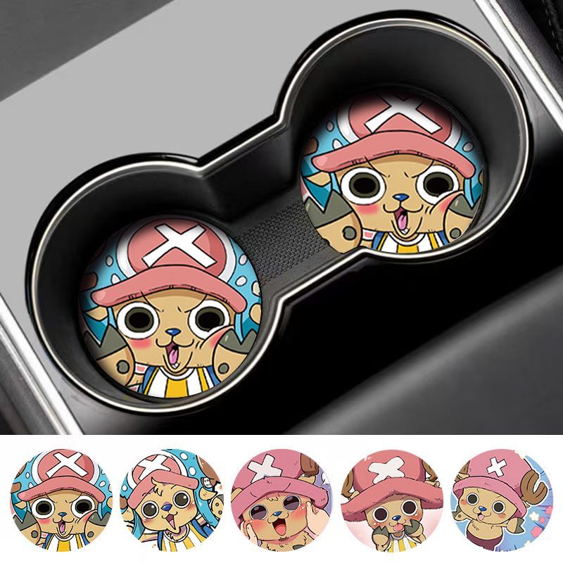 新しいクリエイティブなワンピースソーダカップコースター、高価 - Car Accessories Japanese のレビューと価格